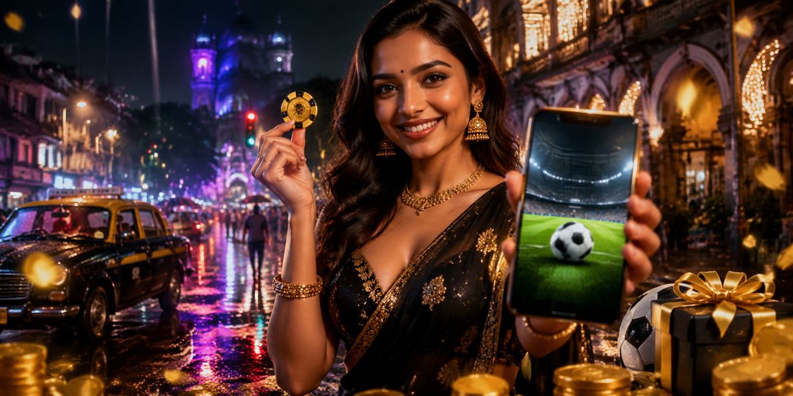 Mumbai football betting neon lights scene